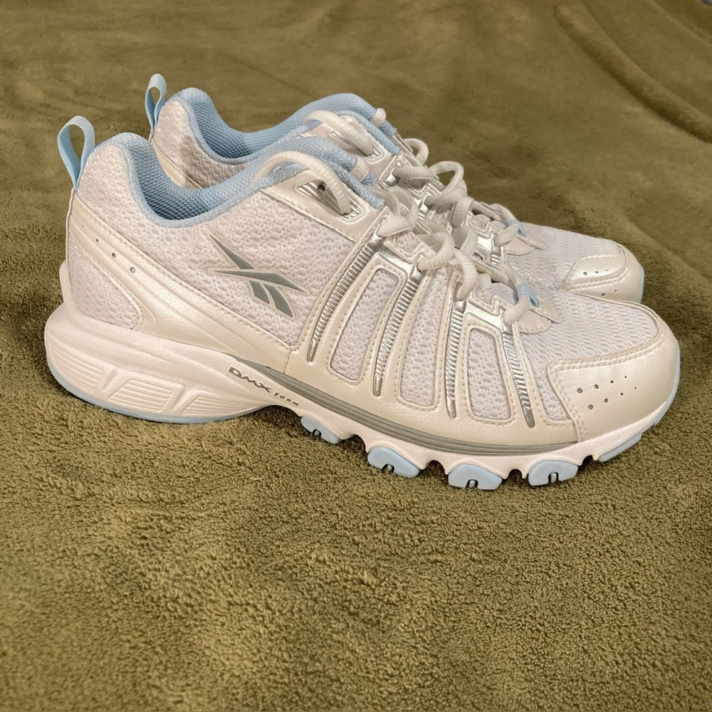 NIB Reebok Rapid Agility Vintage 90s Sneakers White Blue Size 9M